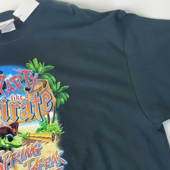Walt Disney World Party Pirate Spring Break 05 Black T-Shirt Size XXL NWT - Picture 6 of 11